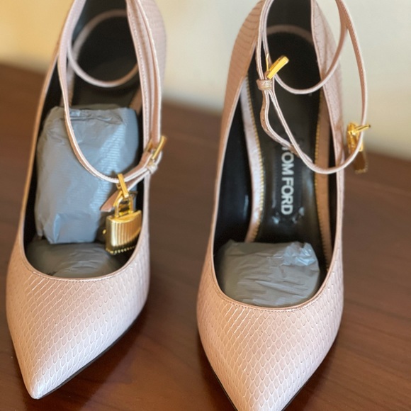 Tom Ford Python High Heel Pointed Toe Nude 39.5 - Picture 5 of 11